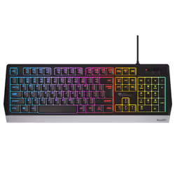 GENESIS RHOD 300 RGB, Taille réelle (100 %), USB, Clavier à membrane, LED RGB, Noir