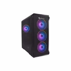 GENESIS Irid 503 ARGB, Micro Tower, PC, Noir, Transparent, micro ATX, Mini-ITX, Acrylonitrile-Butadiène-Styrène (ABS), Acier, ...