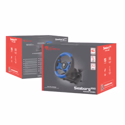 GENESIS SEABORG 350 Noir, Bleu USB Volant + pédales Nintendo Switch, PC, PlayStation 4, Playstation 3, Xbox 360, Xbox One - Vue supplémentaire 8