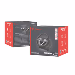 GENESIS Seaborg 400 Noir, Argent USB Volant + pédales Nintendo Switch, PC, PlayStation 4, Playstation 3, Xbox 360, Xbox One - Vue supplémentaire 6