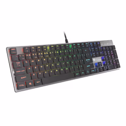GENESIS Thor 420 RGB, Taille réelle (100 %), USB, Clavier mécanique, AZERTY, Argent