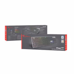 GENESIS Thor 420 RGB clavier USB AZERTY Anglais américain Argent