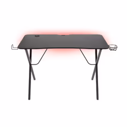 GENESIS Holm 200 RGB, Droit, Forme rectangulaire, Panneaux MDF, Acier, Jouer, Noir