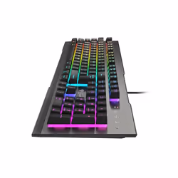 GENESIS Rhod 500 RGB clavier USB QWERTY Portuguais Noir, Argent