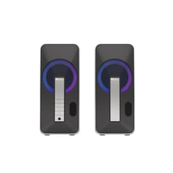 GENESIS Helium 100BT RGB haut-parleur Noir, Argent Avec fil &sans fil 10 W
