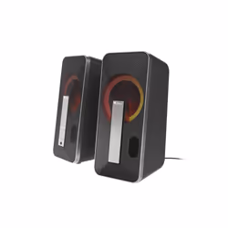 GENESIS Helium 100BT RGB haut-parleur Noir, Argent Avec fil &sans fil 10 W