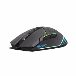 FURY Battler, Droitier, Optique, USB Type-A, 6400 DPI, Noir