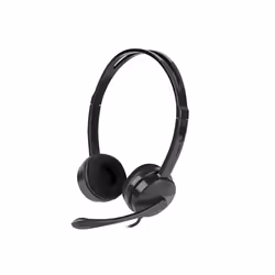 NATEC Canary Go, Avec fil, Bureau/Centre d'appels, 20 - 20000 Hz, 99 g, Casque, Noir