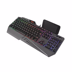FURY NFU-1697, Taille réelle (100 %), USB, Clavier à membrane, LED RGB, Noir
