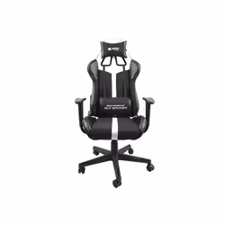 FURY AVENGER XL, Siège de jeu universel, 150 kg, Siège rembourré, Dossier rembourré, Universel, Noir/Blanc