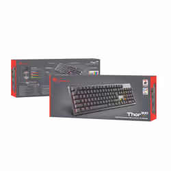 GENESIS Thor 300 RGB clavier USB QWERTY Espagnole Noir
