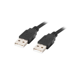 Lanberg CA-USBA-20CU-0018-BK câble USB 1,8 m USB 2.0 Noir