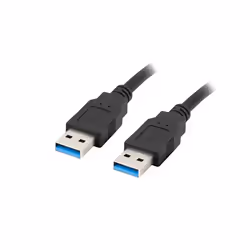 Lanberg CA-USBA-30CU-0005-BK, 0,5 m, USB A, USB A, USB 3.2 Gen 1 (3.1 Gen 1), 5000 Mbit/s, Noir