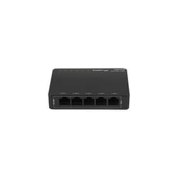 Lanberg DSP3-1005-60W commutateur réseau Non-géré Gigabit Ethernet (10/100/1000) Connexion Ethernet, supportant l'alimentation via ce port (PoE) Noir
