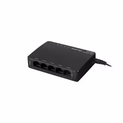 Lanberg DSP3-1005-60W commutateur réseau Non-géré Gigabit Ethernet (10/100/1000) Connexion Ethernet, supportant l'alimentation via ce port (PoE) Noir