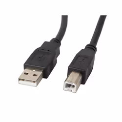 Lanberg CA-USBA-11CC-0010-BK, 1 m, USB A, USB B, USB 2.0, 480 Mbit/s, Noir