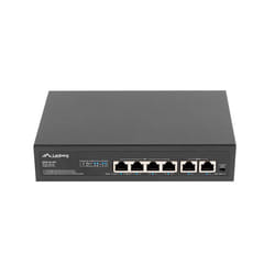 Lanberg RSFE-4P-2FE-60 commutateur réseau Non-géré Fast Ethernet (10/100) Connexion Ethernet, supportant l'alimentation via ce port (PoE) 1U Noir