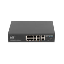 Lanberg RSFE-8P-2GE-120 commutateur réseau Non-géré Gigabit Ethernet (10/100/1000) Connexion Ethernet, supportant l'alimentation via ce port (PoE) 1U Noir