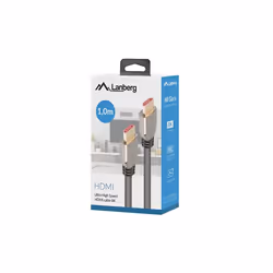 Lanberg CA-HDMI-30CU-0010-BK câble HDMI 1 m HDMI Type A (Standard) Noir, Argent