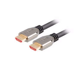 Lanberg CA-HDMI-30CU-0018-BK, 1,8 m, HDMI Type A (Standard), HDMI Type A (Standard), Noir