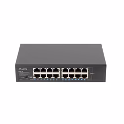 Lanberg RSGE-16 commutateur réseau Non-géré Gigabit Ethernet (10/100/1000) 1U Noir
