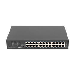 Lanberg RSGE-24 commutateur réseau Non-géré Gigabit Ethernet (10/100/1000) 1U Noir