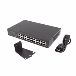 Lanberg RSGE-24 commutateur réseau Non-géré Gigabit Ethernet (10/100/1000) 1U Noir - Vue supplémentaire 4