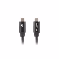 Lanberg CA-CMCM-40CU-0010-BK câble USB 1 m USB 2.0 USB C Noir