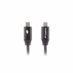 Lanberg CA-CMCM-40CU-0018-BK câble USB 1,8 m USB 2.0 USB C Noir - Vue supplémentaire 2