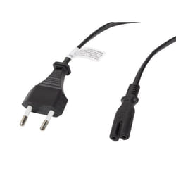 Lanberg CA-C7CA-10CC-0030-BK câble électrique Noir 3 m Coupleur C7 CEE7/16