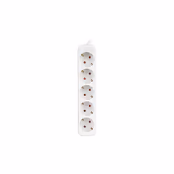 Lanberg PS0-05F-0300-W, 3 m, Intérieure, Type F, Type F (CEE 7/4), IP20, Blanc