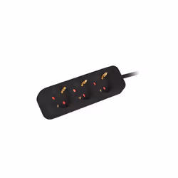 Lanberg PS0-03F-0150-BK multiprise 1,5 m 3 sortie(s) CA Intérieure Noir - Vue supplémentaire 4