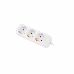Lanberg PS0-03F-0150-W, 1,5 m, Intérieure, Type F, Type F (CEE 7/4), IP20, Blanc
