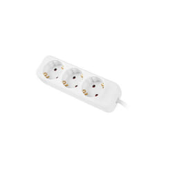 Lanberg PS0-03F-0150-W multiprise 1,5 m 3 sortie(s) CA Intérieure Blanc