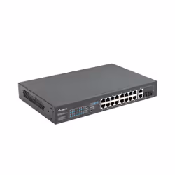 Lanberg RSFE-16P-2C-150 commutateur réseau Non-géré Gigabit Ethernet (10/100/1000) Connexion Ethernet, supportant l'alimentation via ce port (PoE) 1U Noir