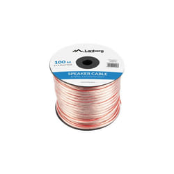 Lanberg SC-2X15-10CC-1000-TR câble audio 100 m Transparent