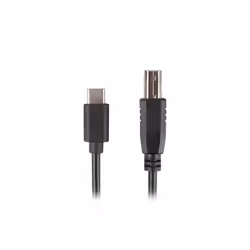 Lanberg CA-USBA-13CC-0030-BK câble USB 3 m USB 2.0 USB B USB C Noir