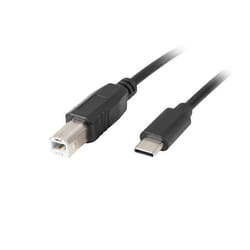 Lanberg CA-USBA-14CC-0018-BK câble USB 1,8 m USB 2.0 USB B USB C Noir
