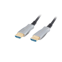 Lanberg CA-HDMI-20FB-0500-BK câble HDMI 50 m HDMI Type A (Standard) Noir, Argent