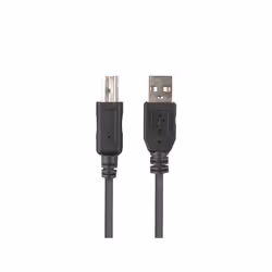 Lanberg CA-USBA-15CU-0010-BK câble USB 1 m USB 2.0 USB B Noir