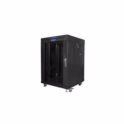 Lanberg FF01-6615-12BL, Rack autonome, 15U, 800 kg, Verrouillage des touches, Rails de rack, Pieds réglables