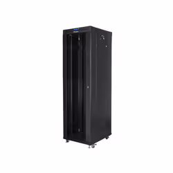 Lanberg FF01-6842-12BL, Rack autonome, 42U, 1200 kg, Verrouillage des touches, Rails de rack, Roues castor