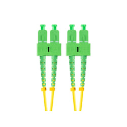 Lanberg FO-SASA-SD11-0010-YE câble de fibre optique 1 m SC G.657.A1 Vert, Jaune