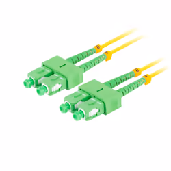 Lanberg FO-SASA-SD11-0010-YE câble de fibre optique 1 m SC G.657.A1 Vert, Jaune
