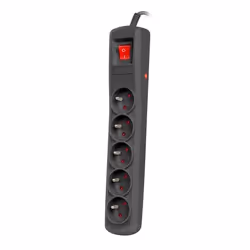 NATEC NSP-1713, 182 J, 5 sortie(s) CA, Type E, 10 A, 2300 W, Noir