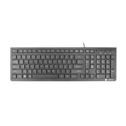 NATEC DISCUS 2 clavier maison/bureau USB QWERTY US International Noir