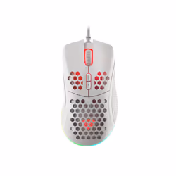 GENESIS Krypton 555, Droitier, Optique, USB Type-A, 8000 DPI, Blanc