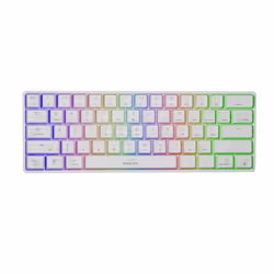 GENESIS Thor 660, 60%, USB + Bluetooth, Clavier mécanique, QWERTY, LED RGB, Blanc