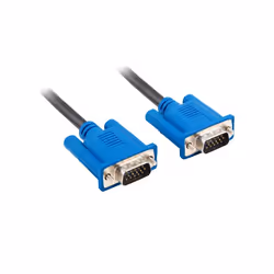 Lanberg CA-VGAC-10CU-0050-BK câble VGA 5 m VGA (D-Sub) Noir, Bleu