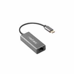 NATEC Cricket, USB 3.2 Gen 1 (3.1 Gen 1) Type-C, 100,1000 Mbit/s, Gris, RJ-45, 24 mm, 60 mm